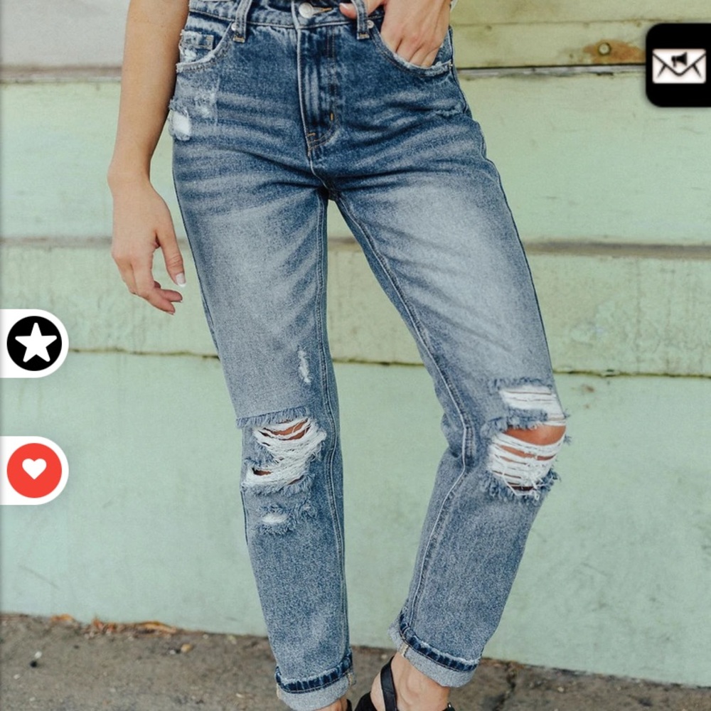 Burke Distressed Denim Jeans